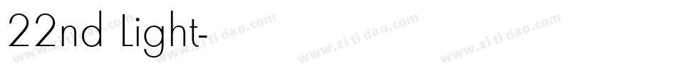 22nd Light字体转换